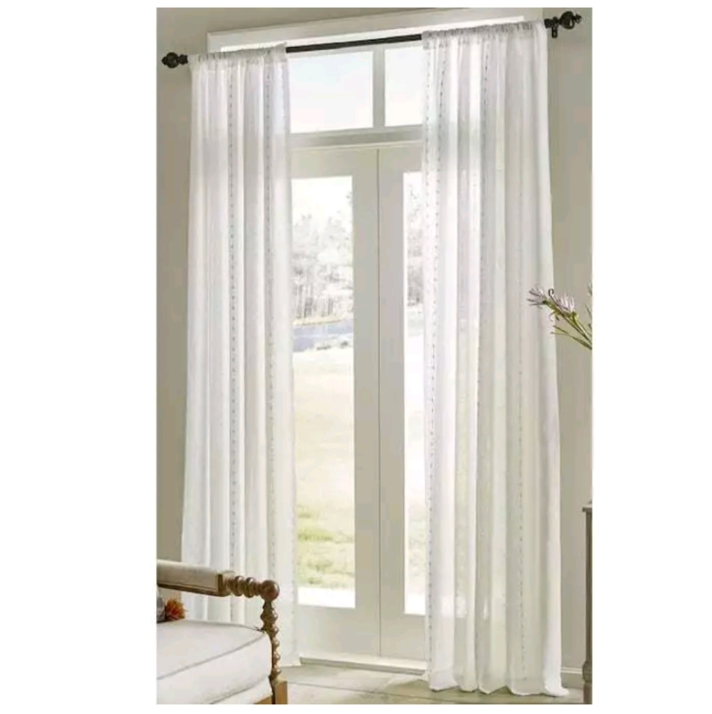 Allen + Roth 84in Tan  Single Curtain Panel
